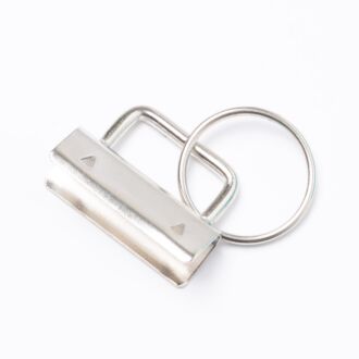 25mm Schlüsselband-Rohling silber