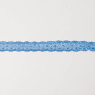 25mm Spitzenband Pünktchen hellblau