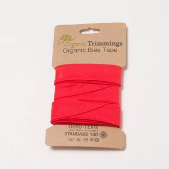 5m Bio-Baumwoll-Schrägband rot