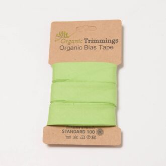 5m Bio-Baumwoll-Schrägband lime
