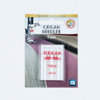 Organ Needles Twin 80/3,0 mm Doppelnadel 130/705 2 Stück