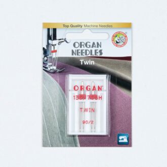 Organ Needles Twin 90/2,0 mm Doppelnadel 130/705 2 Stück